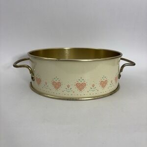Corning Ware Forever Yours Metal Base Holder For Pyrex Pink Hearts 2Qt Casserole